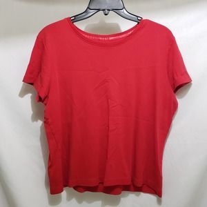 White Stag Tee Red Short Sleeve Crew Neck T-Shirt (2XL)